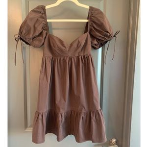 Olivaceous Babydoll Dress